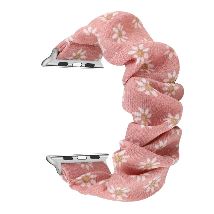 Stoff-Haarring-Ersatzarmband für Apple Watch Ultra 49mm / Series 8&7 45mm / SE 2&6&SE&5&4 44mm / 3&2&1 42mm, für Apple Watch Series 8&7 41mm / SE 2&6&SE&5&4 40mm / 3&2&1 38mm
