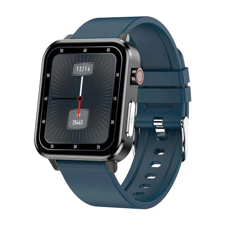 E86 Smartwatch mit 1,7-Zoll-TFT-Farbbildschirm, IP68 wasserdicht, unterstützt Blutsauerstoffmessung, Körpertemperaturmessung und KI-gestützte medizinische Diagnose, Ausführung: TPU-Armband, TPU-Armband (Blau), TPU-Armband (Schwarz), TPU-Armband (Rot)
