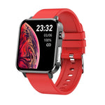 E86 Smartwatch mit 1,7-Zoll-TFT-Farbbildschirm, IP68 wasserdicht, unterstützt Blutsauerstoffmessung, Körpertemperaturmessung und KI-gestützte medizinische Diagnose, Ausführung: TPU-Armband, TPU-Armband (Blau), TPU-Armband (Schwarz), TPU-Armband (Rot)