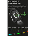E86 Smartwatch mit 1,7-Zoll-TFT-Farbbildschirm, IP68 wasserdicht, unterstützt Blutsauerstoffmessung, Körpertemperaturmessung und KI-gestützte medizinische Diagnose, Ausführung: Stahlarmband, Stahlarmband (Schwarz)
