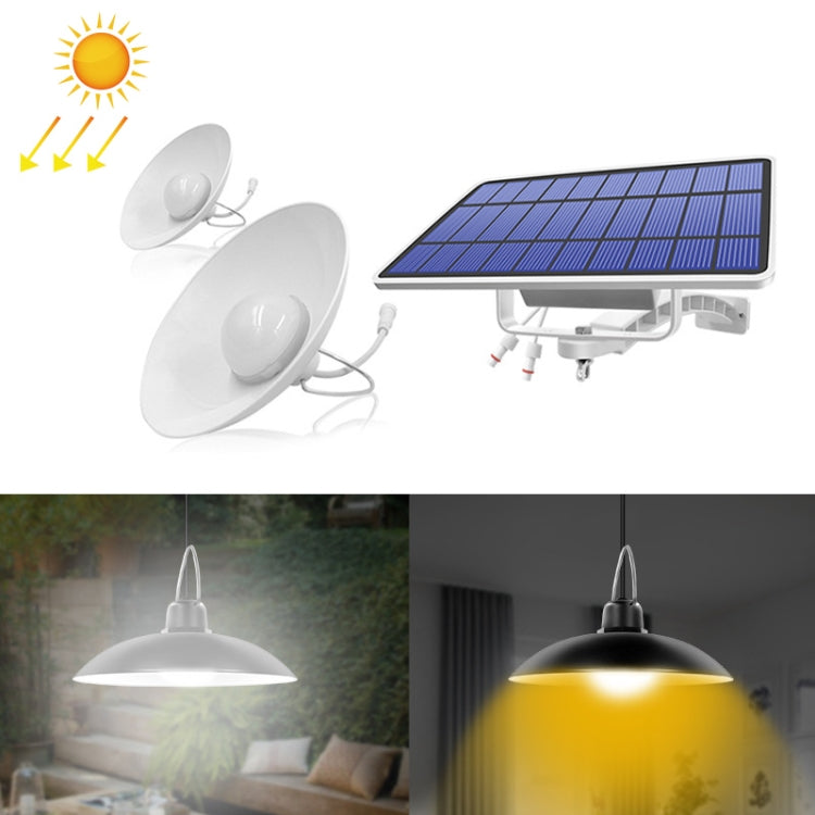 2-in-1 Solarleuchte Landschaft Hof Korridorbeleuchtung 32-LED Retro Kronleuchter, Weißes Licht, Warmes Licht