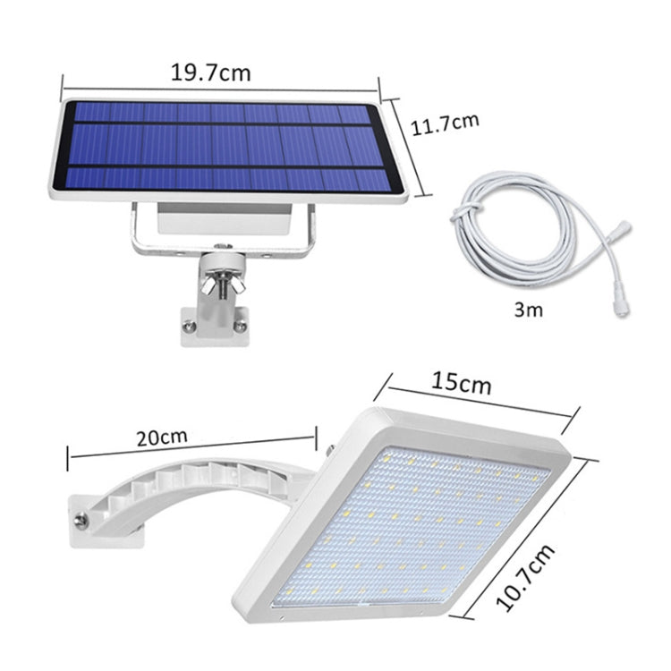 48LED Abnehmbare Solarleuchte IP65 Wasserdicht Außenhof LED Straßenlampe, Warmweißes Licht, Kaltweißes Licht
