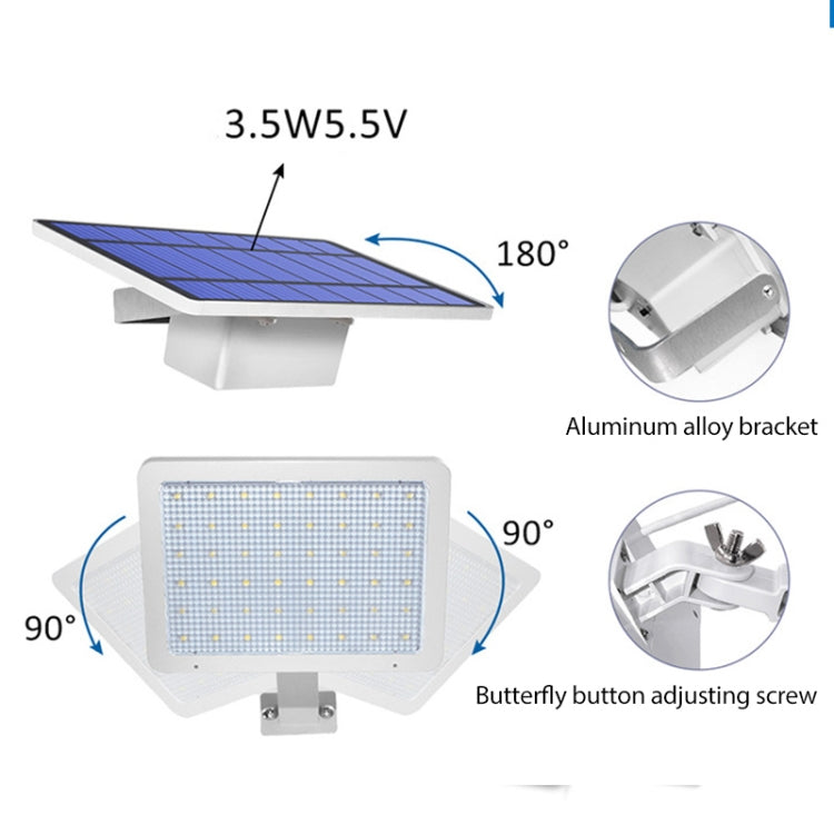 48LED Abnehmbare Solarleuchte IP65 Wasserdicht Außenhof LED Straßenlampe, Warmweißes Licht, Kaltweißes Licht