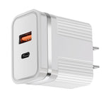 RSY USB + USB-C / Type-C Dual Port Schnelllade-Reiseladegerät, US-Stecker, EU-Stecker
