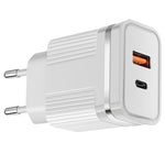 RSY USB + USB-C / Type-C Dual Port Schnelllade-Reiseladegerät, US-Stecker, EU-Stecker
