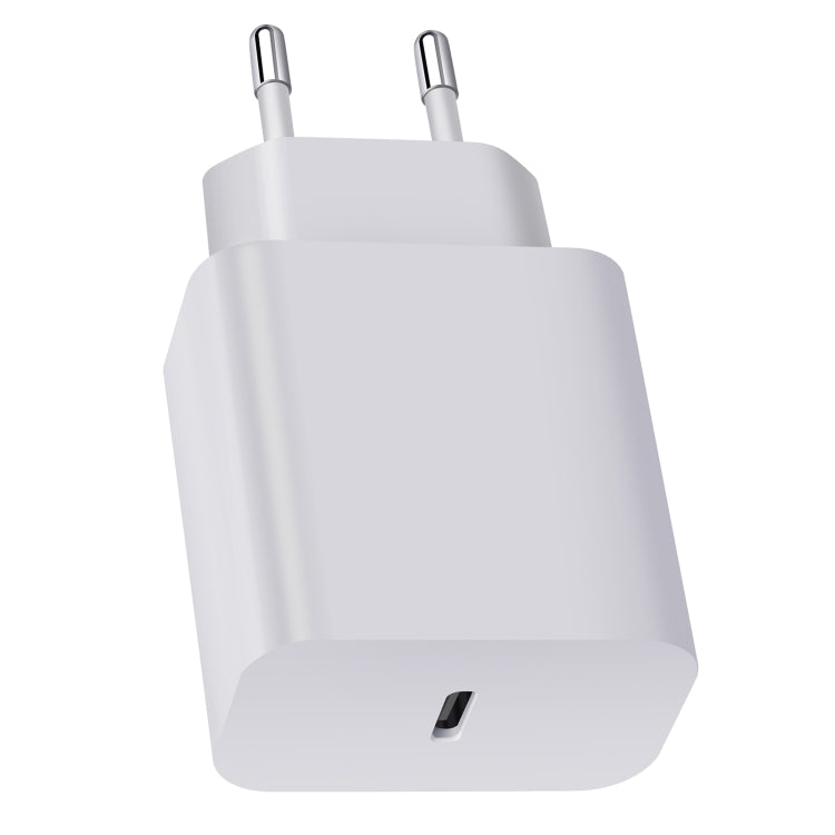 XY PD 25W USB-C / Type-C Ein-Port-Reiseladegerät für Samsung-Geräte Schnellladung, EU Stecker