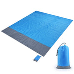 Polyester Waterproof Plaid Cloth Pocket Picnic Mat Outdoor Camping Beach Mat, Size: 2.1 x 2m