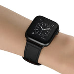 Doppelloch-Lederarmband für Apple Watch Series 6 &amp; SE &amp; 5 &amp; 4 (44 mm) / 3 &amp; 2 &amp; 1 (42 mm), 5 &amp; 4 (40 mm) / 3 &amp; 2 &amp; 1 (38 mm)
