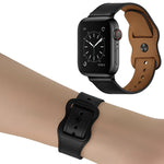 Doppelloch-Lederarmband für Apple Watch Series 6 &amp; SE &amp; 5 &amp; 4 (44 mm) / 3 &amp; 2 &amp; 1 (42 mm), 5 &amp; 4 (40 mm) / 3 &amp; 2 &amp; 1 (38 mm)