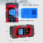 DEMUDA DC-80 Car Battery Charger 12V/24V Intelligent Pulse Repair Type Lead-acid Battery, AU Plug, US Plug, EU Plug, JP Plug, UK Plug