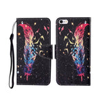 Painted Pattern Horizontal Flip Leathe Case, For iPhone 6, For iPhone 6 Plus, For iPhone 7 Plus