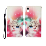 Painted Pattern Horizontal Flip Leathe Case, For iPhone XS Max