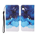 Painted Pattern Horizontal Flip Leathe Case, For iPhone XS Max