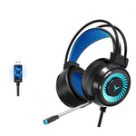 2 STÜCK G58 Kopfmontiertes kabelgebundenes Gaming-Headset mit Mikrofon, Kabellänge: ca. 2m, Schwarze Einzelsteckerversion, Schwarze 7.1 Single-USB-Version, Rosa bunte 3,5mm-Version, Weiße bunte 3,5mm-Version, Schwarze bunte 3,5mm-Version