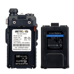 RETEVIS RT-5R 400-520MHz + 136-174MHz 128 Kanäle USB Zweiband Handfunkgerät, USB, EU-Stecker, UK-Stecker