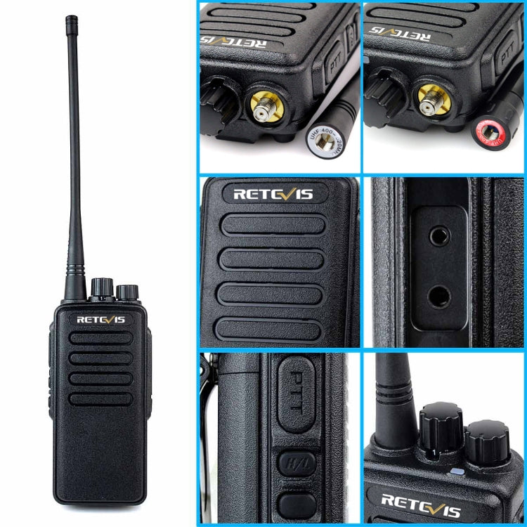 RETEVIS RT1 10W UHF 400-520MHz 16 Kanäle Handfunkgerät, RT1 400-520MHz US-Stecker, RT1 400-520MHz EU-Stecker