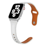 Universelles T-förmiges, dünnes Lederarmband mit umgekehrter Schnalle, für Apple Watch Ultra 49mm / Series 8&7 45mm / SE 2&6&SE&5&4 44mm / 3&2&1 42mm, für Apple Watch Series 8&7 41mm / SE 2&6&SE&5&4 40mm / 3&2&1 38mm