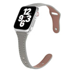 Universelles T-förmiges, dünnes Lederarmband mit umgekehrter Schnalle, für Apple Watch Ultra 49mm / Series 8&7 45mm / SE 2&6&SE&5&4 44mm / 3&2&1 42mm, für Apple Watch Series 8&7 41mm / SE 2&6&SE&5&4 40mm / 3&2&1 38mm