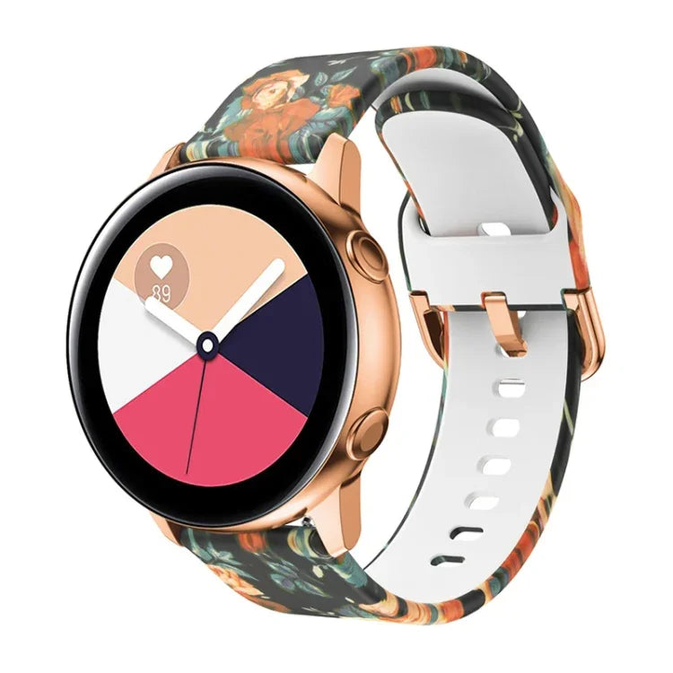 Silikon-Druck-Ersatzarmband, für Samsung Galaxy Watch 42mm, für Samsung Galaxy Watch 46mm