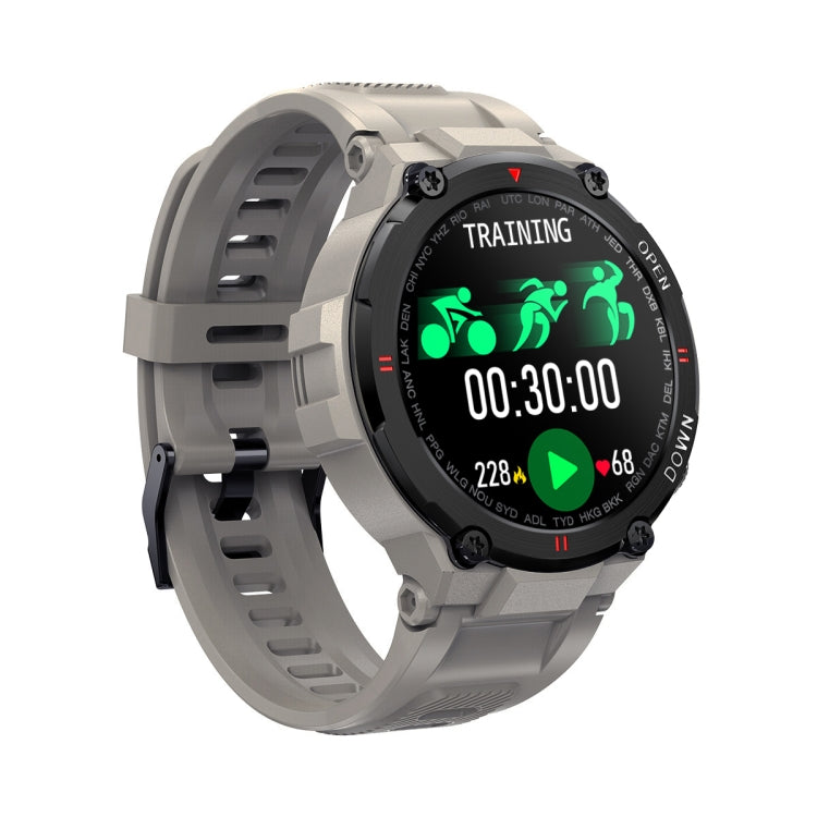 K22 Smartwatch mit 1,28-Zoll-IPS-Bildschirm, unterstützt Menstruationszyklus-Erinnerung, Bluetooth-Anrufe und Schlafüberwachung.