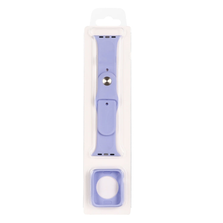 Uhrenarmband aus Silikon-Ersatzband + Uhrenschutzhülle, für Apple Watch Series 9 / 8 / 7 41mm, für Apple Watch Series 9 / 8 / 7 45mm
