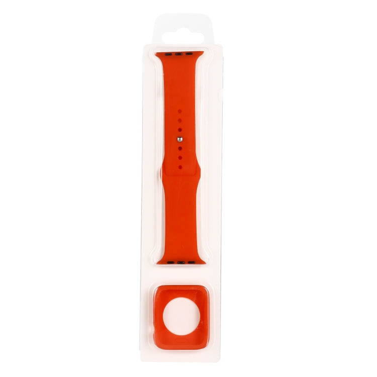 Uhrenarmband aus Silikon-Ersatzband + Uhrenschutzhülle, für Apple Watch Series 9 / 8 / 7 41mm, für Apple Watch Series 9 / 8 / 7 45mm