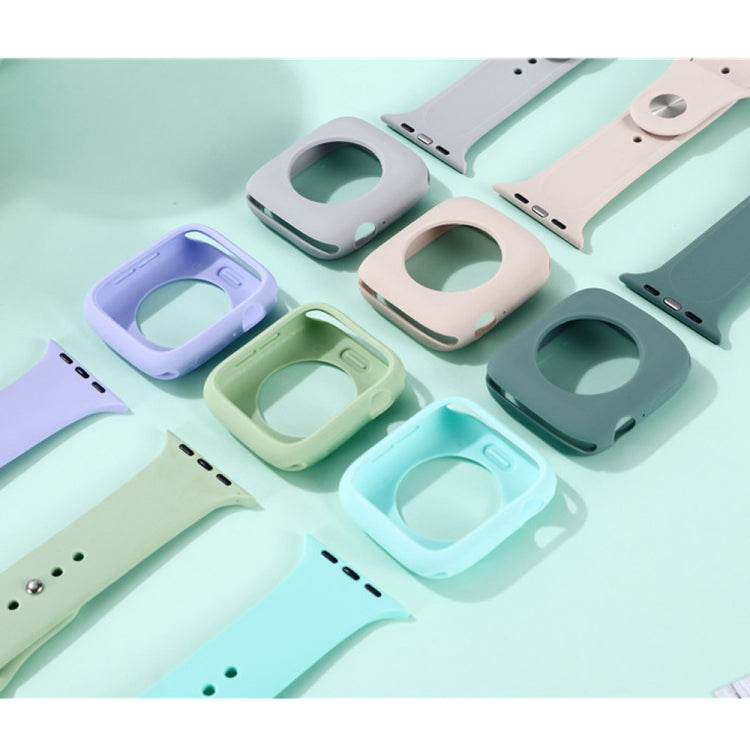 Uhrenarmband aus Silikon-Ersatzband + Uhrenschutzhülle, für Apple Watch Series 9 / 8 / 7 41mm, für Apple Watch Series 9 / 8 / 7 45mm