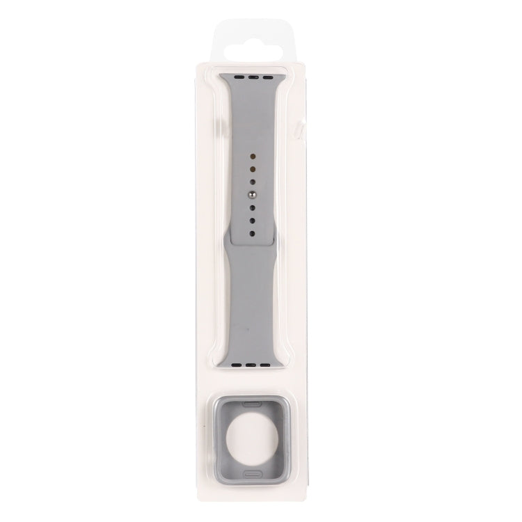 Uhrenarmband aus Silikon-Ersatzband + Uhrenschutzhülle, für Apple Watch Series 9 / 8 / 7 41mm, für Apple Watch Series 9 / 8 / 7 45mm
