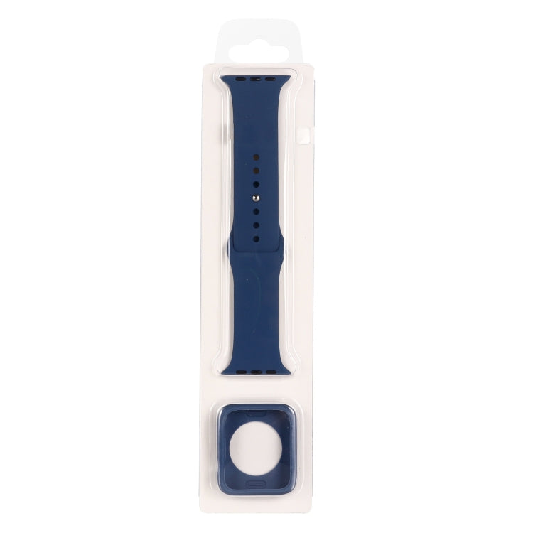Uhrenarmband aus Silikon-Ersatzband + Uhrenschutzhülle, für Apple Watch Series 9 / 8 / 7 41mm, für Apple Watch Series 9 / 8 / 7 45mm