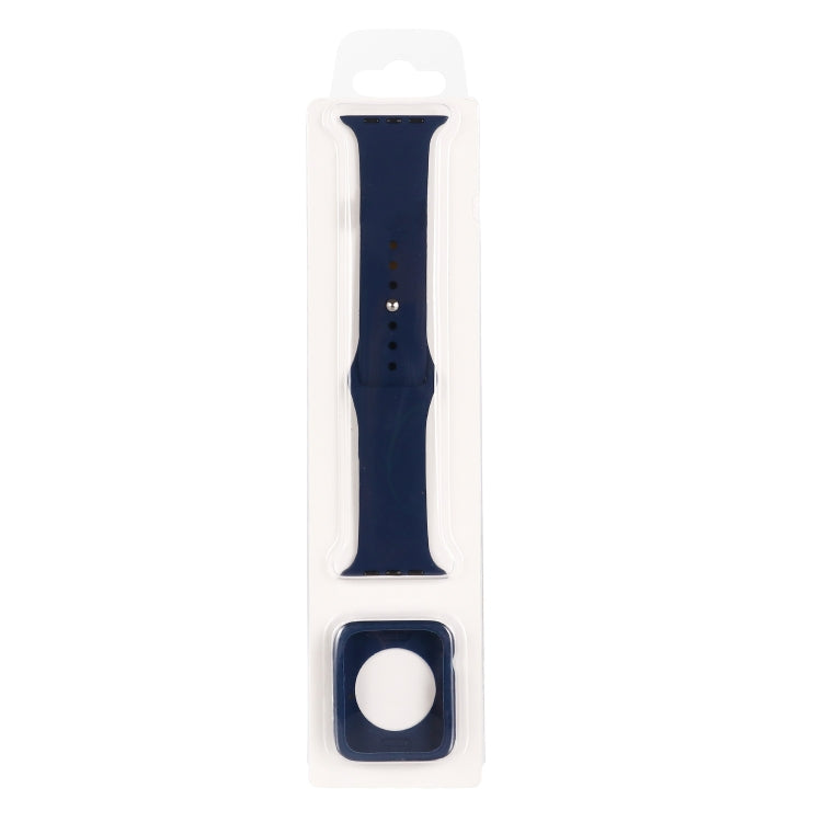Uhrenarmband aus Silikon-Ersatzband + Uhrenschutzhülle, für Apple Watch Series 9 / 8 / 7 41mm, für Apple Watch Series 9 / 8 / 7 45mm