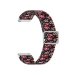 Adjustable Elastic Printing Replacement Watchband, 20mm For Samsung Galaxy Watch Active2 / Active, 22mm For Galaxy Watch3 45mm/ Huawei Watch GT 2 Pro