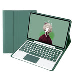 YT098B-A Abnehmbare Candy Color Hautgefühl Textur Runde Tastenkappe Bluetooth-Tastatur Lederhülle mit Touch-Steuerung Für iPad Air 11 2024 / 2025 / Air 4 10,9 2020 / Air 5 10,9 2022 (Lila), Für iPad 9,7 Zoll 2018 & 2017 / Pro 9,7 Zoll / Air 2 / Air