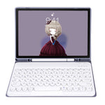 YT11B Abnehmbare Candy Color Hautgefühl Textur Runde Tastenkappe Bluetooth-Tastatur Lederhülle Für iPad Air 4 2020 / Air 5 2022 / Pro 11 Zoll 2022 / 2021 / 2020 / 2018 (Weiß Eis), iPad 10,2 2020 & 2019 / Air 2019 / Pro 10,5 Zoll