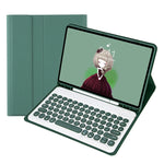 YT11B Abnehmbare Candy Color Hautgefühl Textur Runde Tastenkappe Bluetooth-Tastatur Lederhülle Für iPad Air 4 2020 / Air 5 2022 / Pro 11 Zoll 2022 / 2021 / 2020 / 2018 (Weiß Eis), iPad 10,2 2020 & 2019 / Air 2019 / Pro 10,5 Zoll