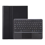 YA098B-A Abnehmbare Lammlederstruktur Rundtasten Bluetooth Tastatur Lederhülle mit Touch-Steuerung & Stifthalter & Ständer, Für iPad Air 5 / 4 10,9 Zoll 2020 / Pro 11 Zoll 2020 / 2018, Für iPad 10,2 (2020) & (2019) / Air 3 10,5 Zoll / Pro 10,5 Zoll
