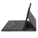 YA098B-A Abnehmbare Lammlederstruktur Rundtasten Bluetooth Tastatur Lederhülle mit Touch-Steuerung & Stifthalter & Ständer, Für iPad Air 5 / 4 10,9 Zoll 2020 / Pro 11 Zoll 2020 / 2018, Für iPad 10,2 (2020) & (2019) / Air 3 10,5 Zoll / Pro 10,5 Zoll