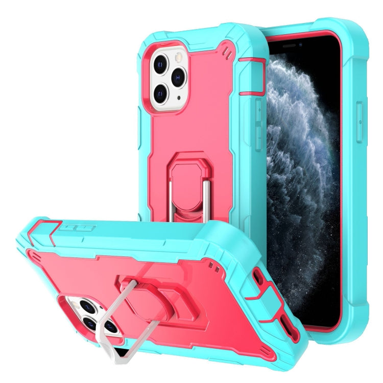 PC + Rubber 3-layers Shockproof Protective Case with Rotating Holder, For iPhone 8 Plus / 7 Plus, For iPhone 11, For iPhone 11 Pro, For iPhone 11 Pro Max