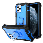 PC + Rubber 3-layers Shockproof Protective Case with Rotating Holder, For iPhone 8 Plus / 7 Plus, For iPhone 11, For iPhone 11 Pro, For iPhone 11 Pro Max