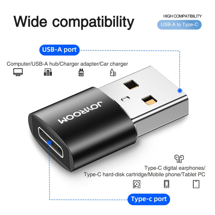 JOYROOM S-H152 3A USB-A Stecker auf USB-C / Typ-C Buchse OTG-Adapter, S-H152