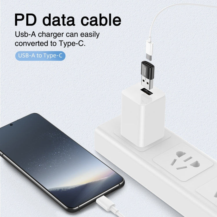 JOYROOM S-H152 3A USB-A Stecker auf USB-C / Typ-C Buchse OTG-Adapter, S-H152