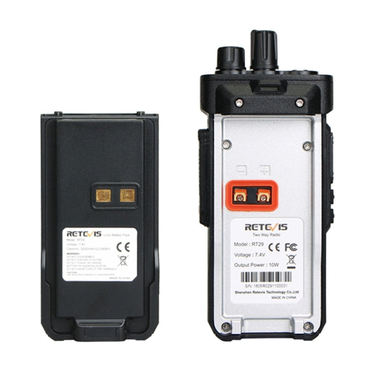 RETEVIS RT29 10W UHF 400-480MHz 16 Kanäle Zwei-Wege-Handfunkgerät, RT29, EU-Stecker, RT29, US-Stecker