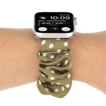 Haargummi-Stoffarmband mit Punkten, für Apple Watch Ultra 49mm / Series 8&7 45mm / SE 2&6&SE&5&4 44mm / 3&2&1 42mm, für Apple Watch Series 8&7 41mm / SE 2&6&SE&5&4 40mm / 3&2&1 38mm, für Apple Watch Series 7 41mm / 6 & SE & 5 & 4 40mm / 3 & 2 & 1 38mm
