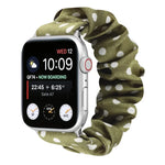 Haargummi-Stoffarmband mit Punkten, für Apple Watch Ultra 49mm / Series 8&7 45mm / SE 2&6&SE&5&4 44mm / 3&2&1 42mm, für Apple Watch Series 8&7 41mm / SE 2&6&SE&5&4 40mm / 3&2&1 38mm, für Apple Watch Series 7 41mm / 6 & SE & 5 & 4 40mm / 3 & 2 & 1 38mm