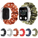 Haargummi-Stoffarmband mit Punkten, für Apple Watch Ultra 49mm / Series 8&7 45mm / SE 2&6&SE&5&4 44mm / 3&2&1 42mm, für Apple Watch Series 8&7 41mm / SE 2&6&SE&5&4 40mm / 3&2&1 38mm, für Apple Watch Series 7 41mm / 6 & SE & 5 & 4 40mm / 3 & 2 & 1 38mm
