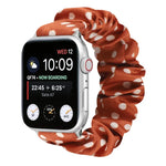 Haargummi-Stoffarmband mit Punkten, für Apple Watch Ultra 49mm / Series 8&7 45mm / SE 2&6&SE&5&4 44mm / 3&2&1 42mm, für Apple Watch Series 8&7 41mm / SE 2&6&SE&5&4 40mm / 3&2&1 38mm, für Apple Watch Series 7 41mm / 6 & SE & 5 & 4 40mm / 3 & 2 & 1 38mm