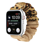 Schmetterlingsmuster Haargummi Stoff Uhrenarmband, Für Apple Watch Ultra 49mm / Series 8&7 45mm / SE 2&6&SE&5&4 44mm / 3&2&1 42mm, Für Apple Watch Series 8&7 41mm / SE 2&6&SE&5&4 40mm / 3&2&1 38mm