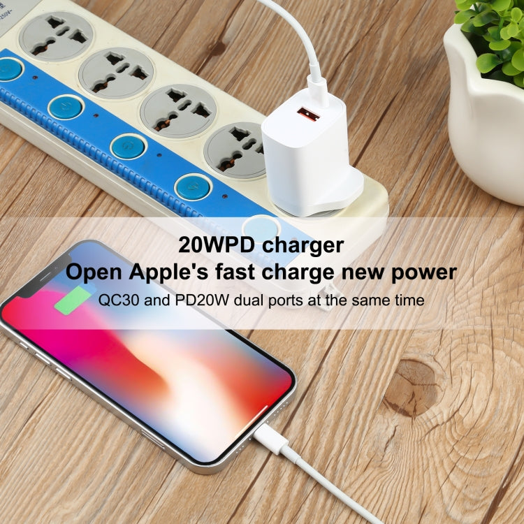 20-W-USB-C-/Typ-C- + USB-Anschlüsse Ladegerät mit 100-W-Typ-C-auf-8-Pin-Schnellladekabel, 1 m Typ-C-auf-8-Pin, UK-Stecker, 1 m Typ-C-auf-8-Pin, US-Stecker, 1 m Typ-C-auf-8-Pin, EU-Stecker, 2 m Typ-C-auf-8-Pin, UK-Stecker, 2 m Typ-C-auf-8-Pin, US-Stecker