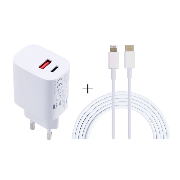 20-W-USB-C-/Typ-C- + USB-Anschlüsse Ladegerät mit 100-W-Typ-C-auf-8-Pin-Schnellladekabel, 1 m Typ-C-auf-8-Pin, UK-Stecker, 1 m Typ-C-auf-8-Pin, US-Stecker, 1 m Typ-C-auf-8-Pin, EU-Stecker, 2 m Typ-C-auf-8-Pin, UK-Stecker, 2 m Typ-C-auf-8-Pin, US-Stecker