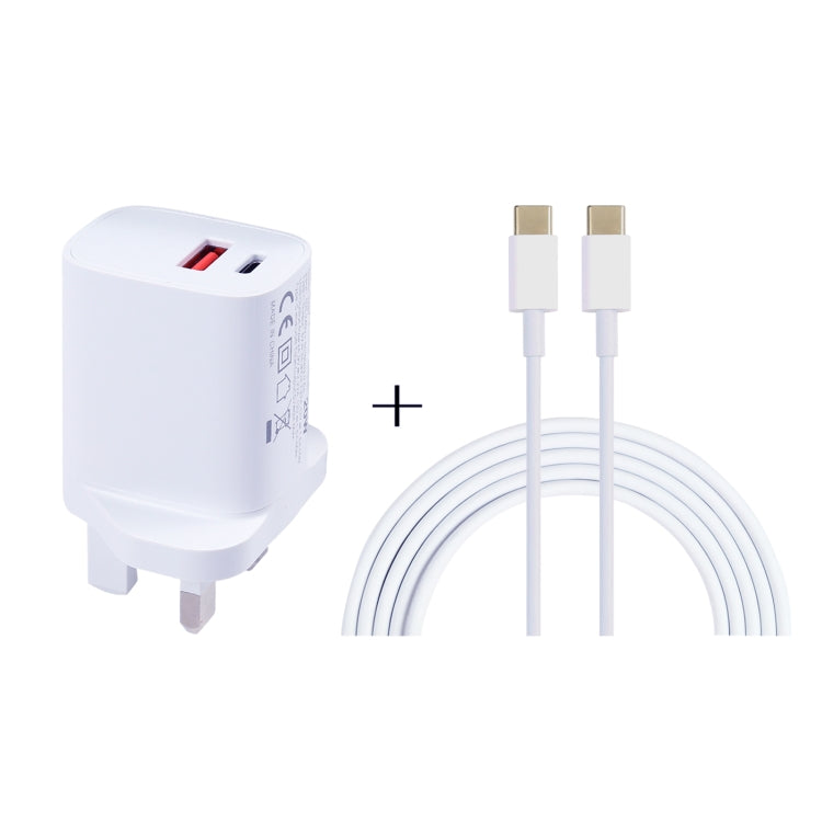 20W USB-C / Typ-C + USB-Anschlüsse Ladegerät mit 100W Typ-C auf Typ-C Schnellladekabel, 1m Typ-C auf Typ-C, UK-Stecker, 1m Typ-C auf Typ-C, US-Stecker, 1m Typ-C auf Typ-C, EU-Stecker, 2m Typ-C auf Typ-C, UK-Stecker, 2m Typ-C auf Typ-C, US-Stecker