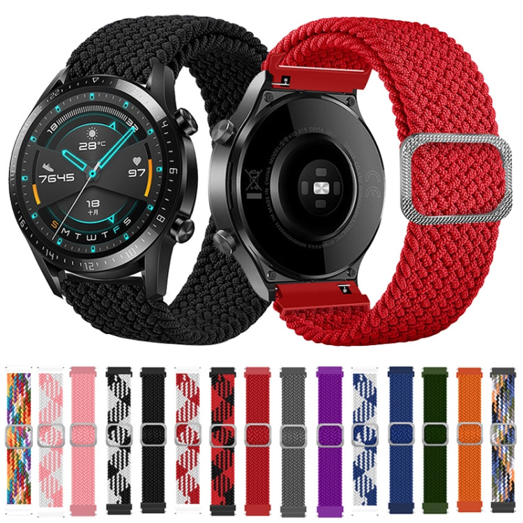 Verstellbares geflochtenes Nylon-Elastik-Ersatzarmband, für Samsung Galaxy Watch Active2 40 mm, für Samsung Galaxy Watch Active, für Samsung Galaxy Watch Active2 44 mm